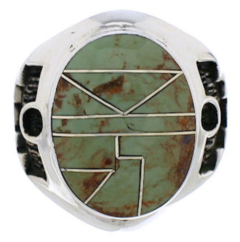 Sterling Silver Turquoise Southwest Jewelry Ring Size 7-3/4 TX38657